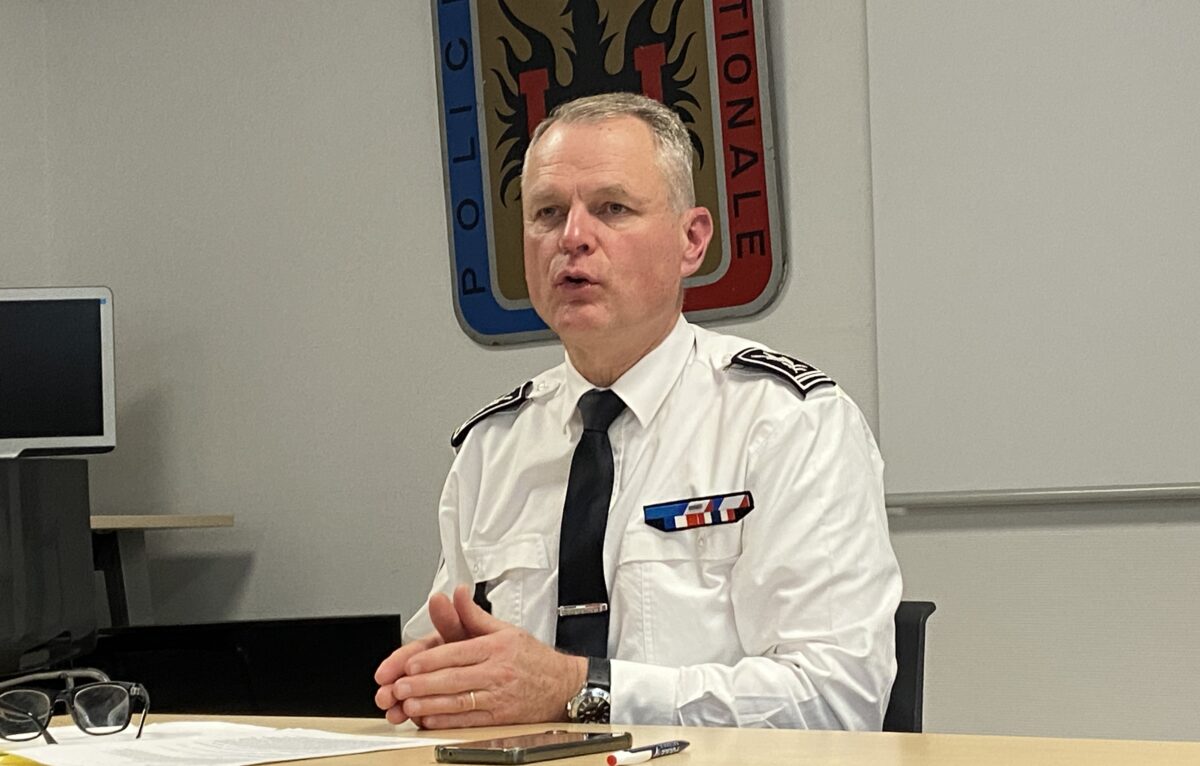 Laurent Perraut, directeur interdépartemental de la police nationale du Doubs. © Élodie R.