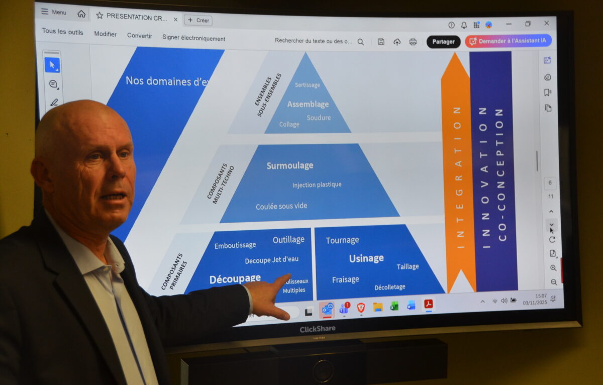 Thierry Bisieaux, PDG de l'entreprise Cryla. © Élodie R.