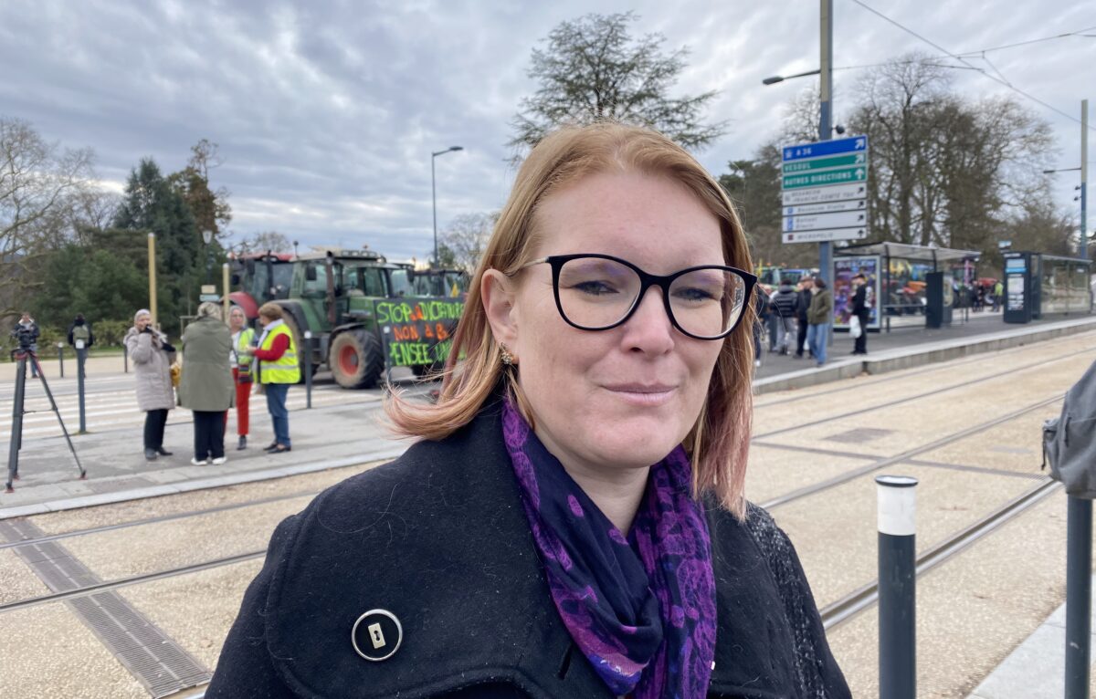 Céline Lhomme, éleveuse dont le troupeau a été abattu © Hélène Loget