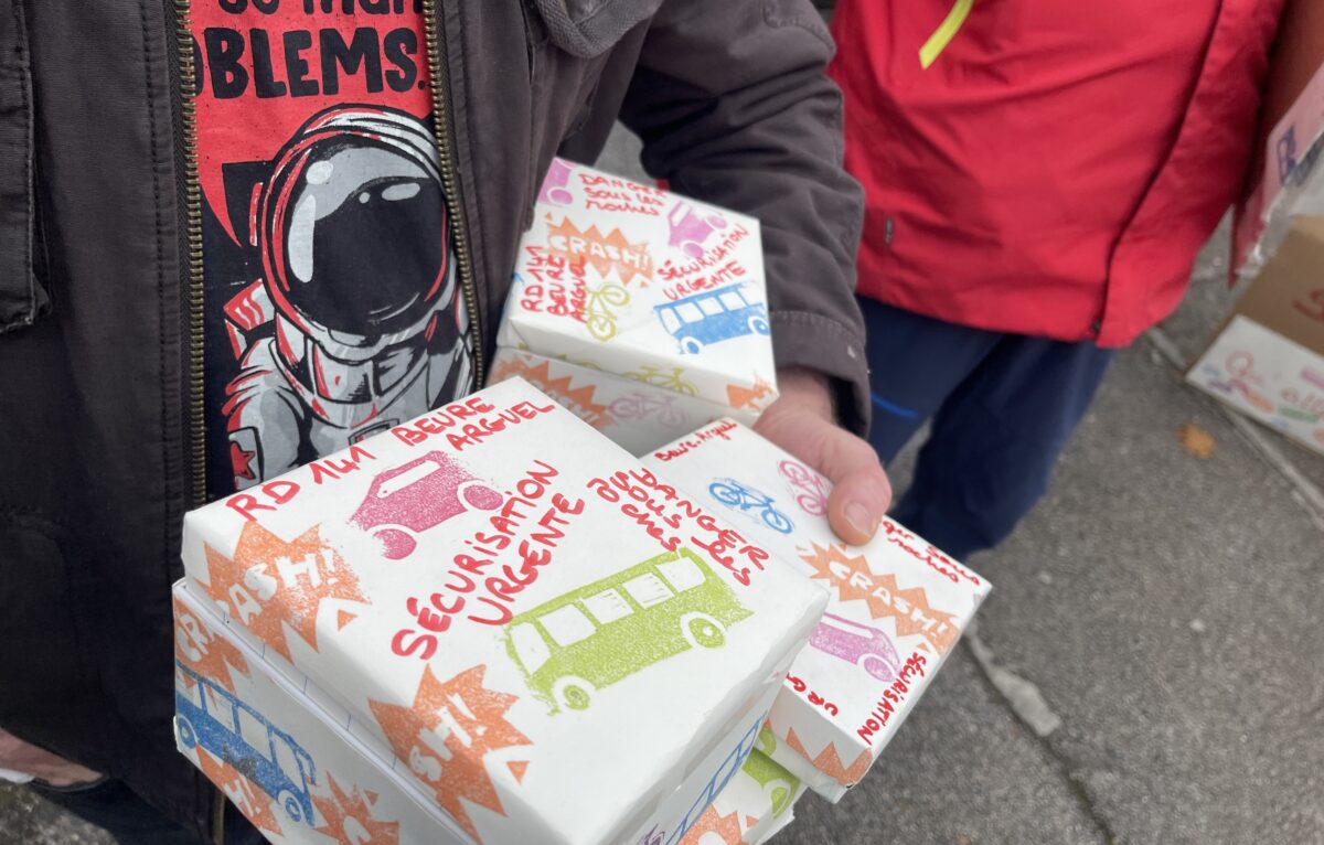 Des cadeaux d'un genre particulier pour le conseil départemental du Doubs... © Alexane Alfaro