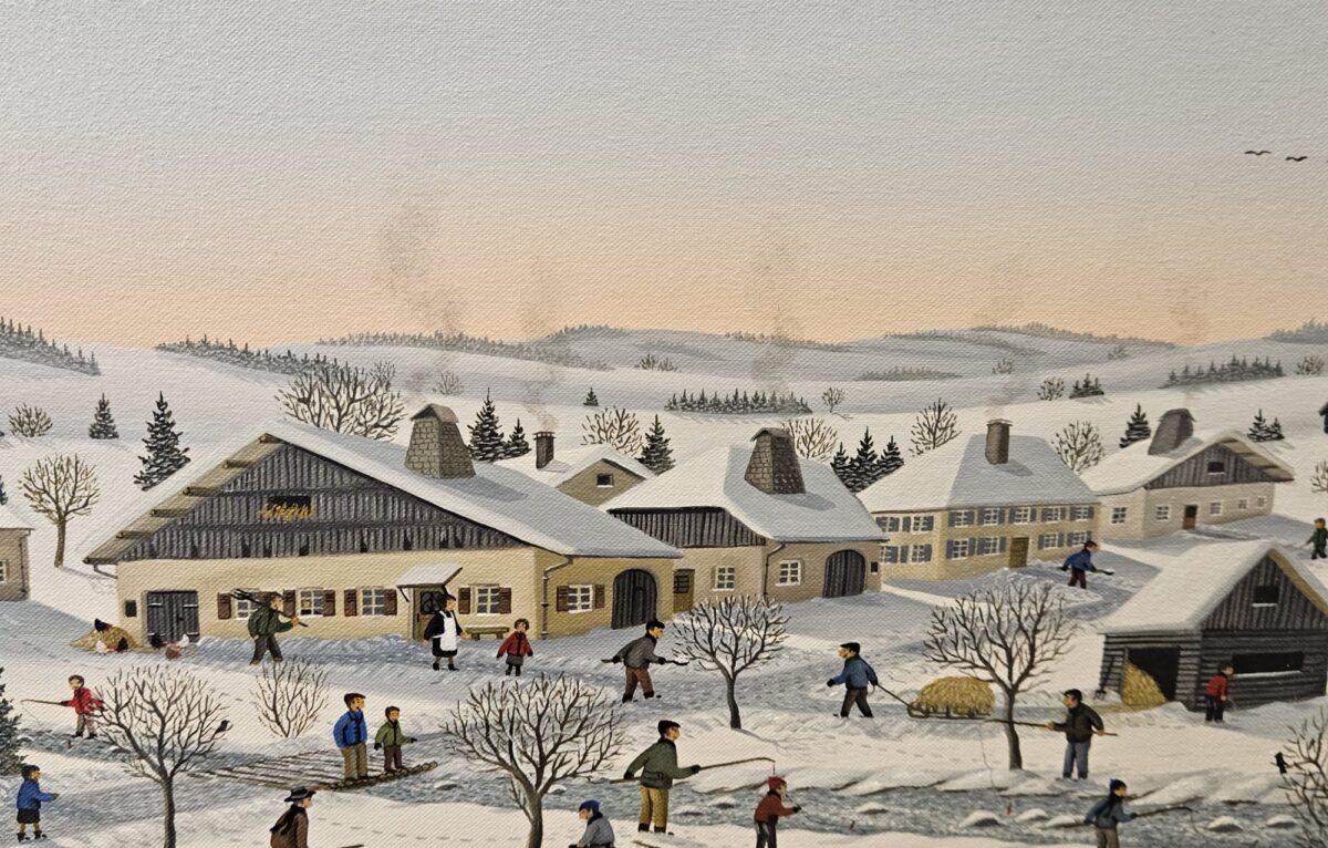 Une peinture de Denis Bauquier &copy; Photo ©Bernadette Cordier