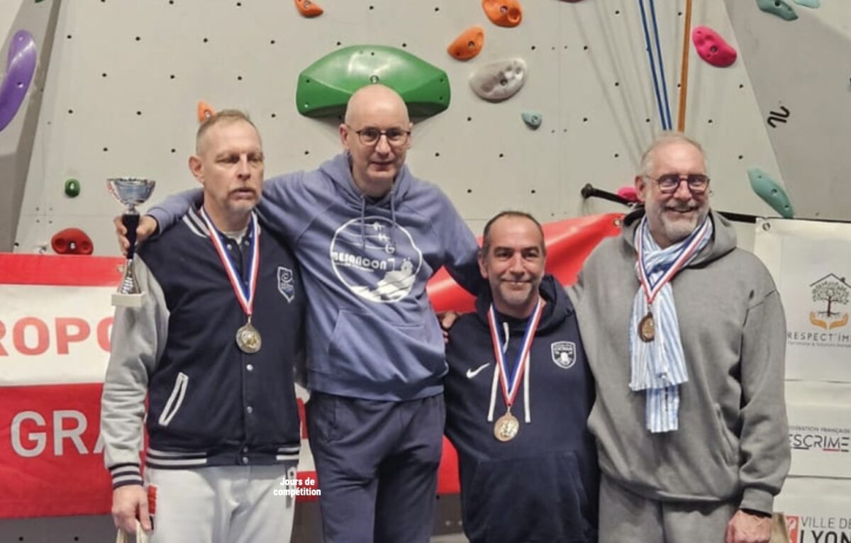 Frédéric Giorgiani lors de sa victoire au circuit national de Lyon. &copy; BUC escrime