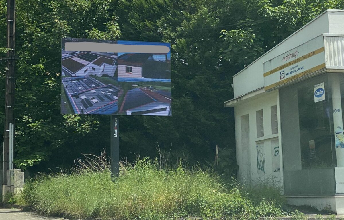 Dispositif lumineux rue de Belfort à Besançon. © Alexane Alfaro