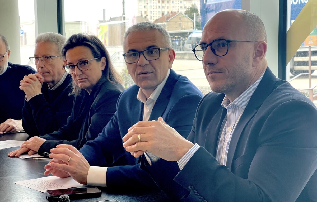 Patrick Bouzat, Anne Falga, Laurent Croizier et Ludovic Fagaut. &copy; Alexane Alfaro