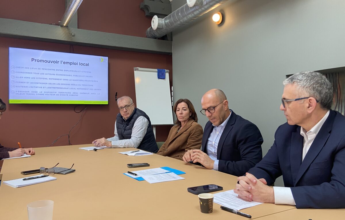Patrick Verdier, Emmanuel Huot, Ludovic Fagaut, Laurent Croizier, et Anne Falgo. &copy; Élodie R.