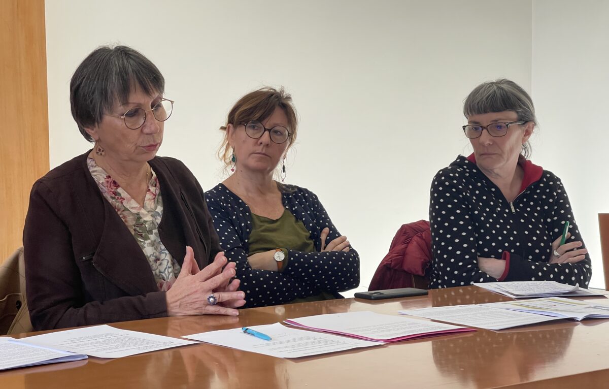 Anne Vignot, Valérie Haller et Claudine Caulet. &copy; Alexane Alfaro