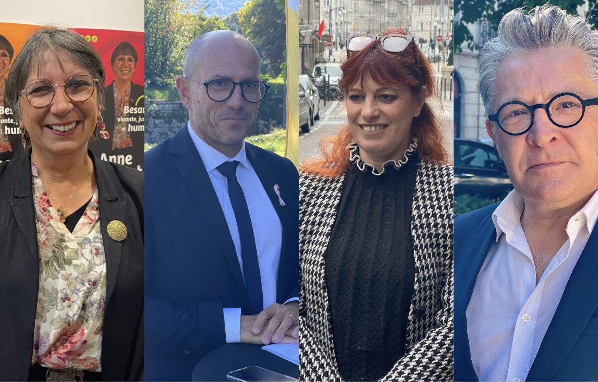 Anne Vignot, Ludovic Fagaut, Séverine Véziès et Éric Delabrousse. &copy; Alexane Alfaro
