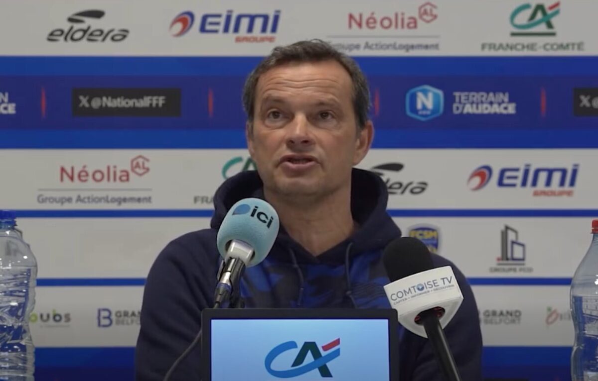 Vincent Hognon, entraîneur du FC Sochaux-Montbéliard. &copy;