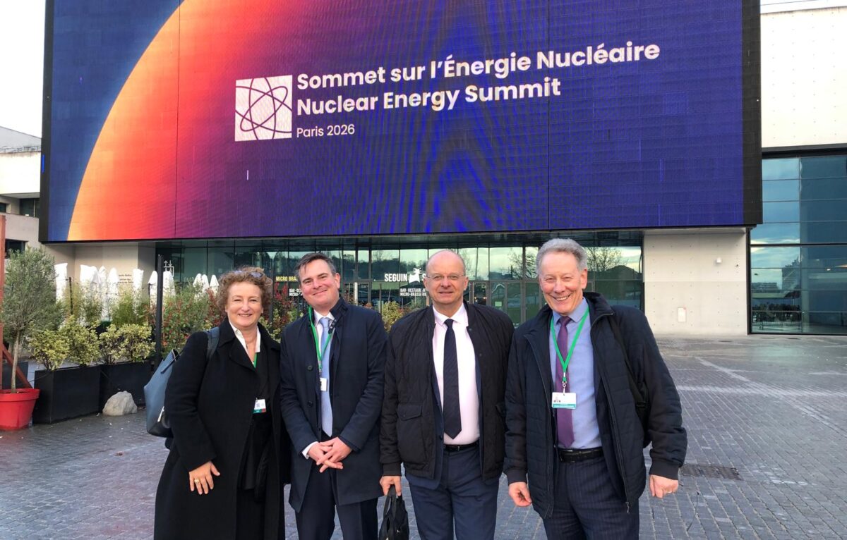 Christophe Grudler avec les responsables du Forum nucléaire suisse, ce mardi 10 mars 2026 à Paris.
 &copy;