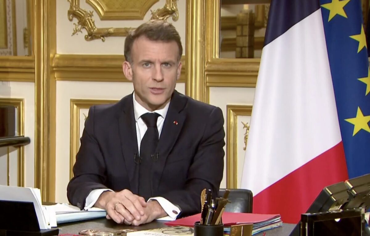 Intervention d'Emmanuel Macron le 3 mars 2026 &copy; Capture / Twitter Elysee