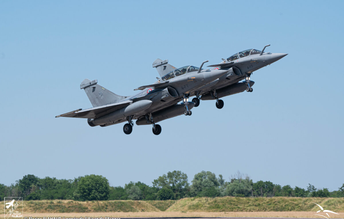 Décollage de rafales sur la BA113 de Saint-Dizier le 14 juin 2023. &copy; BA 116