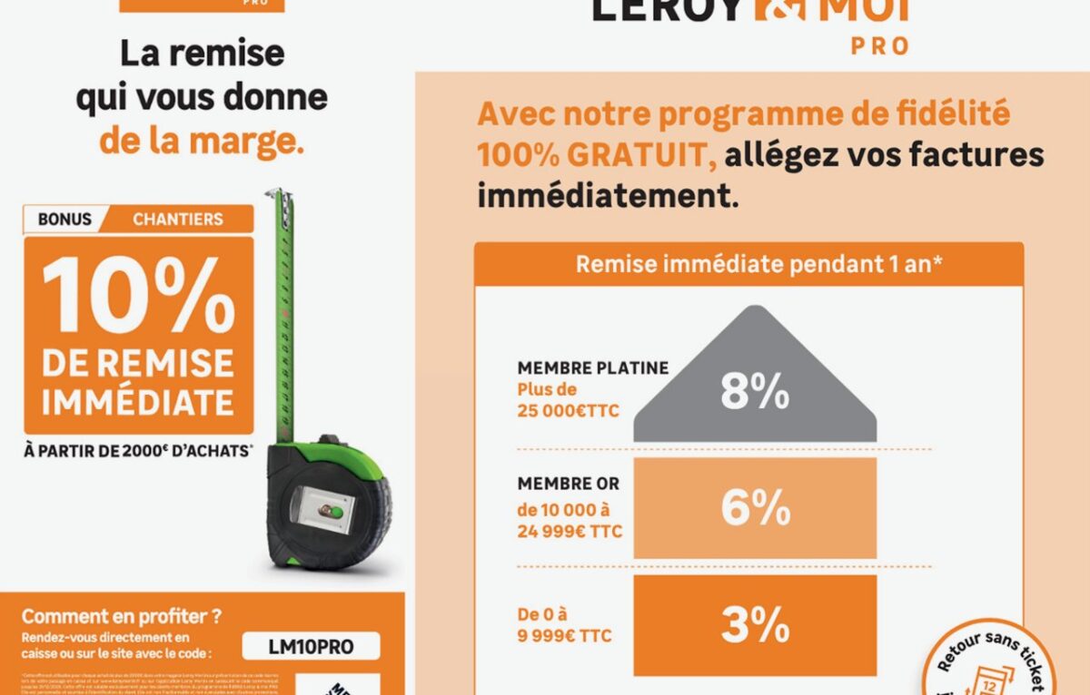 Leroy Merlin, nouvel espace PROS &copy; Leroy Merlin