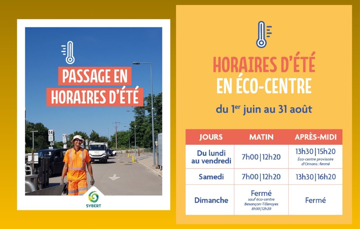 Nouveaux Horaires d'été &copy; Sybert