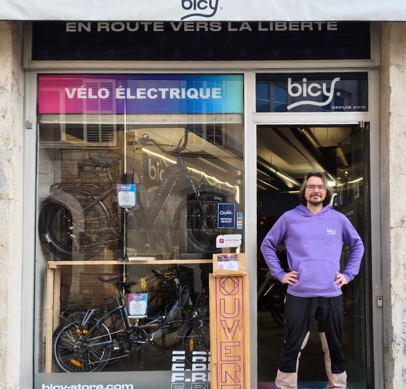 Xavier, responsable de Bicy à Besançon. &copy; Bicy
