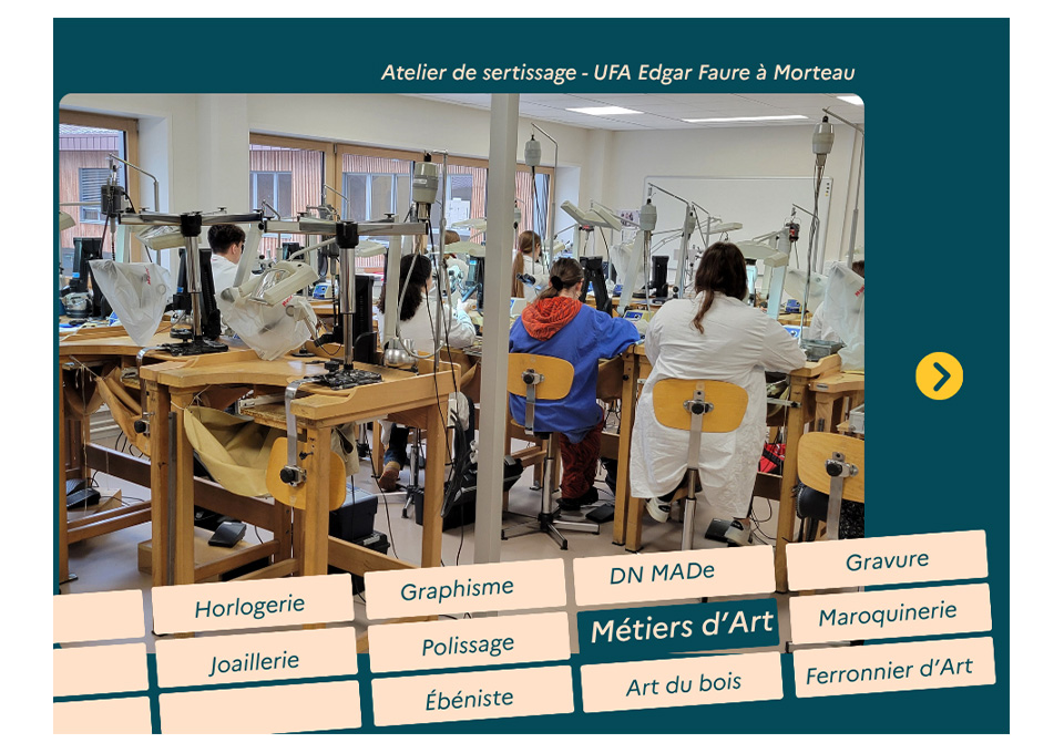 De la formation à l'emploi &copy; CFA académique de Franche-Comté