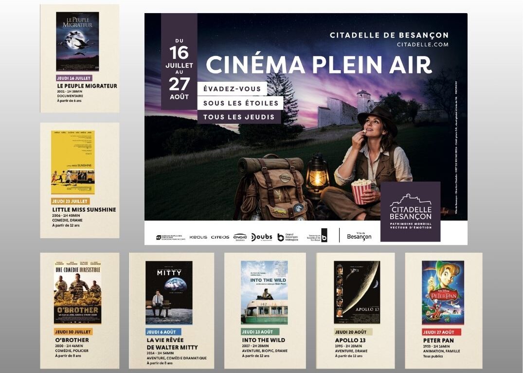 Au programme cinéma plein air &copy; Citadelle de Besançon