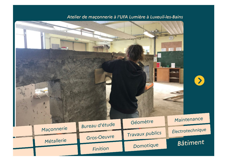 De la formation à l'emploi &copy; CFA académique de Franche-Comté