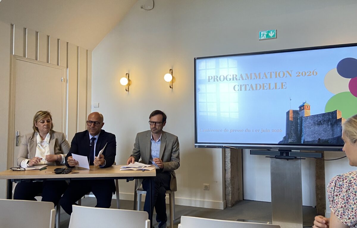 Ludovic Fagaut, maire de Besançon et Alexandre Arnodo, directeur de la Citadelle de Besançon. &copy; Élodie R.
