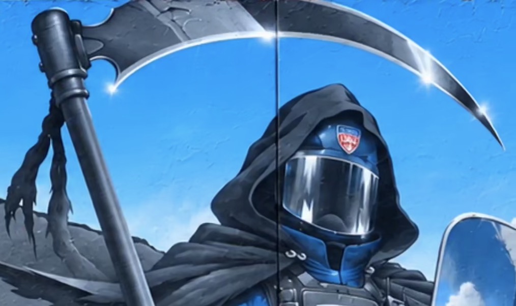 Une partie de la fresque 