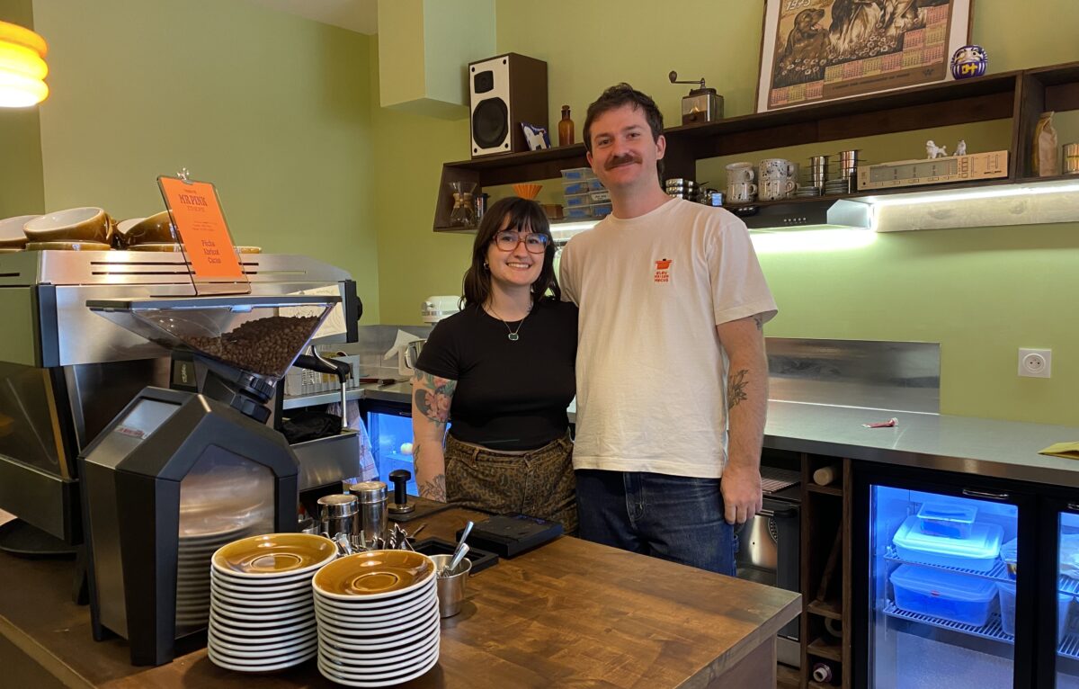 Anaïck Choquet et Nicolas Lugant ont ouvert leur coffee shop le 26 septembre 2026  &copy; Hélène Loget