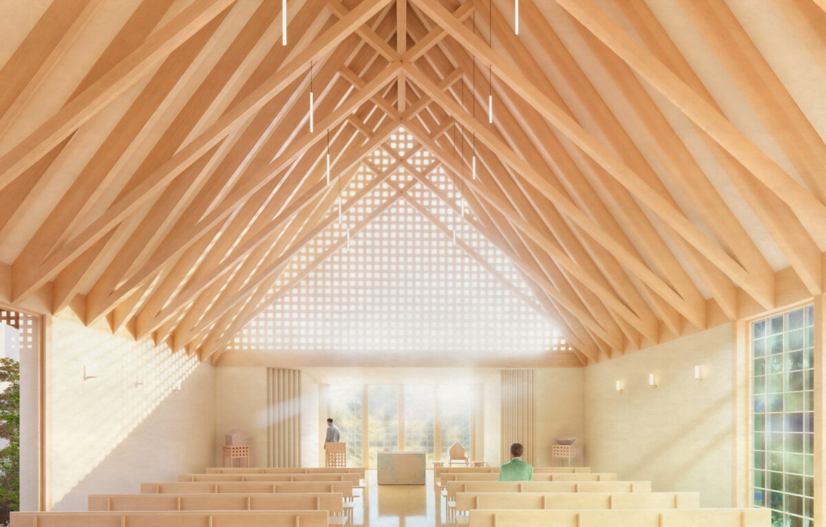 Projection de la future église. &copy; Atelier Haton Architectes