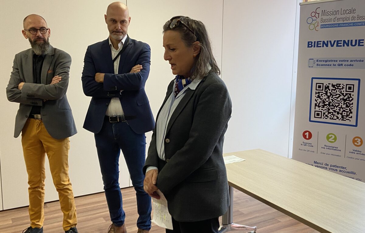Sébastien Perrin, Jean-François Locatelli et Anne Falga. &copy;